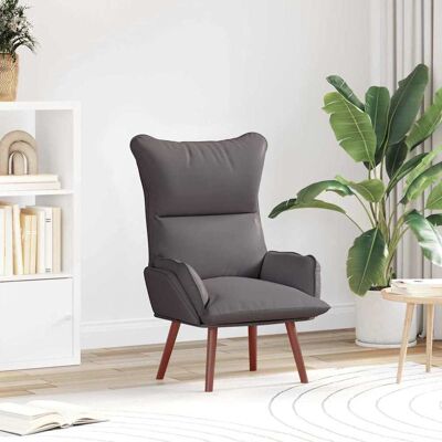 vidaXL Sessel Grau 69 x 74 x 93 cm Kunstleder vidaXL Sessel Grau 69 x 74 x 93 cm Kunstleder