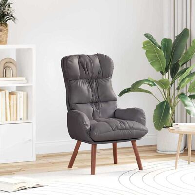 vidaXL Sessel Grau 69 x 74 x 93 cm Kunstleder vidaXL Sessel Grau 69 x 74 x 93 cm Kunstleder