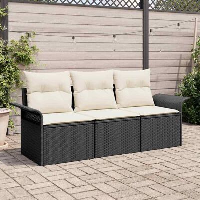 Vidaxl Gartensofa-Set - UV-beständiger Polyester-Rattan - Modernes Design Vidaxl Gartensofa-Set - UV-beständiger Polyester-Rattan - Modernes Design