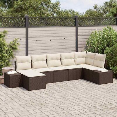 Vidaxl Gartensofa-Set 7-tlg. - Modularisches Rattanmöbel Vidaxl Gartensofa-Set 7-tlg. - Modularisches Rattanmöbel