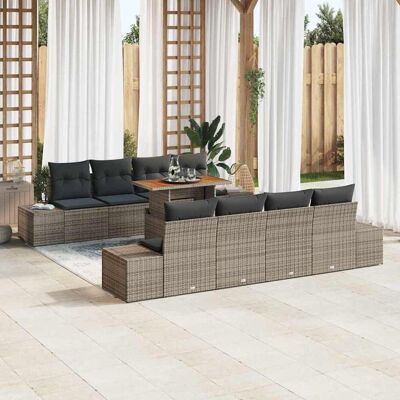 Vidaxl Gartensofa-Set - 7-teilig mit Kissen, Modernes Design Vidaxl Gartensofa-Set - 7-teilig mit Kissen, Modernes Design