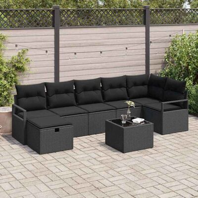 vidaXL Sofa Set mit Kissen 5 pcs Poly-Rattan vidaXL Sofa Set mit Kissen 5 pcs Poly-Rattan
