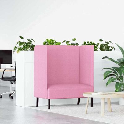 vidaXL Hoher Rücken Sofa 101cm Rosa Stoff vidaXL Hoher Rücken Sofa 101cm Rosa Stoff