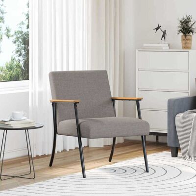 vidaXL Sessel Taupe Stoff vidaXL Sessel Taupe Stoff