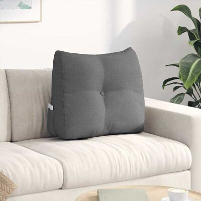 vidaXL Rücken Kissen Dunkelgrau 60 x 24 x 50 cm Stoff vidaXL Rücken Kissen Dunkelgrau 60 x 24 x 50 cm Stoff