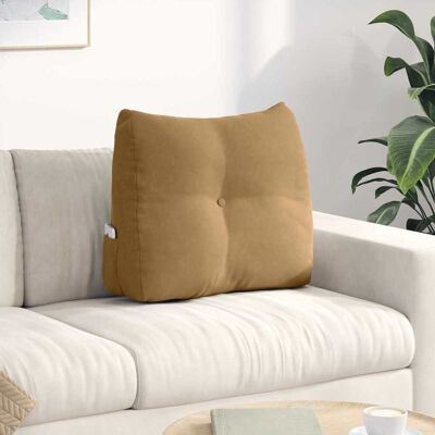 vidaXL Rücken Kissen Braun 60 x 24 x 50 cm Samt vidaXL Rücken Kissen Braun 60 x 24 x 50 cm Samt