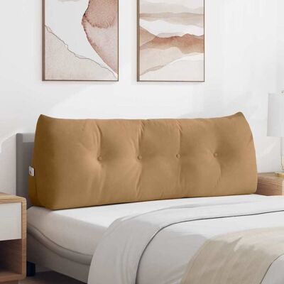 vidaXL Rücken Kissen Braun 140 x 24 x 50 cm Samt vidaXL Rücken Kissen Braun 140 x 24 x 50 cm Samt