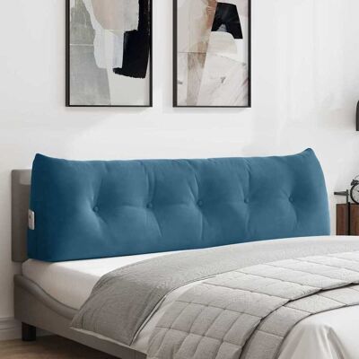 vidaXL Rücken Kissen Blau 160 x 24 x 50 cm Samt vidaXL Rücken Kissen Blau 160 x 24 x 50 cm Samt