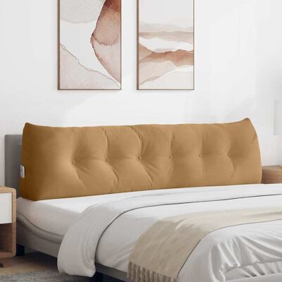vidaXL Rücken Kissen Braun 180 x 24 x 50 cm Samt vidaXL Rücken Kissen Braun 180 x 24 x 50 cm Samt