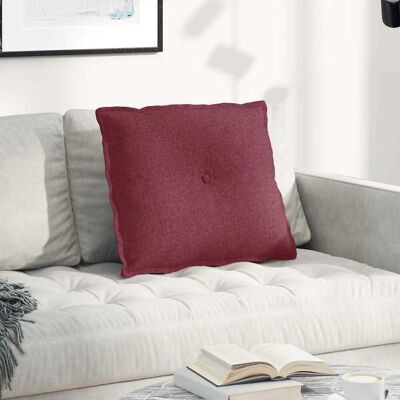 vidaXL Rücken Kissen Weinrot 60 x 19 x 50 cm Stoff vidaXL Rücken Kissen Weinrot 60 x 19 x 50 cm Stoff