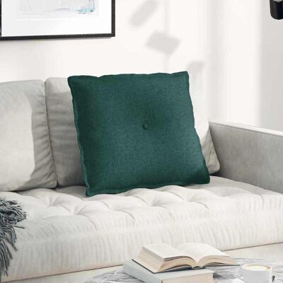 vidaXL Rücken Kissen Dunkelgrün 60 x 19 x 50 cm Stoff vidaXL Rücken Kissen Dunkelgrün 60 x 19 x 50 cm Stoff
