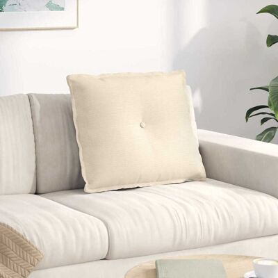 vidaXL Rücken Kissen Creme 60 x 50 cm Cordstoff vidaXL Rücken Kissen Creme 60 x 50 cm Cordstoff