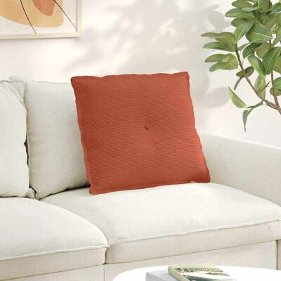vidaXL Rücken Kissen Rot-Orange 60 x 50 cm Cordstoff vidaXL Rücken Kissen Rot-Orange 60 x 50 cm Cordstoff