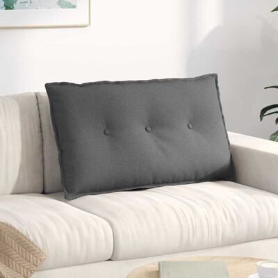 vidaXL Rücken Kissen Dunkelgrau 80 x 19 x 50 cm Stoff vidaXL Rücken Kissen Dunkelgrau 80 x 19 x 50 cm Stoff