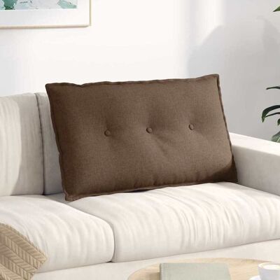 vidaXL Rücken Kissen Braun 80 x 19 x 50 cm Stoff vidaXL Rücken Kissen Braun 80 x 19 x 50 cm Stoff