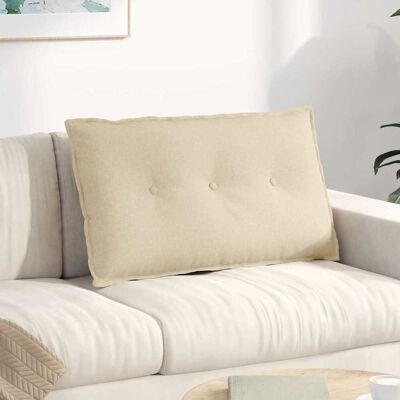 vidaXL Rücken Kissen Creme 80 x 19 x 50 cm Stoff vidaXL Rücken Kissen Creme 80 x 19 x 50 cm Stoff