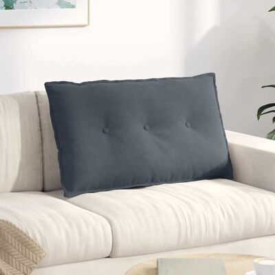 vidaXL Rücken Kissen Dunkelgrau 80 x 50 cm Cordstoff vidaXL Rücken Kissen Dunkelgrau 80 x 50 cm Cordstoff