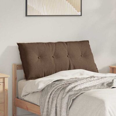 vidaXL Rücken Kissen Braun 100 x 19 x 50 cm Stoff vidaXL Rücken Kissen Braun 100 x 19 x 50 cm Stoff