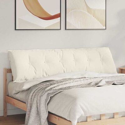 vidaXL Rücken Kissen Creme 180 x 50 cm Cordstoff vidaXL Rücken Kissen Creme 180 x 50 cm Cordstoff
