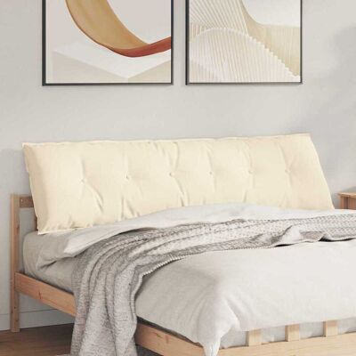 vidaXL Rücken Kissen Creme 180 x 50 cm Cordstoff vidaXL Rücken Kissen Creme 180 x 50 cm Cordstoff