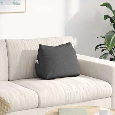 vidaXL Rücken Kissen Dunkelgrau 45 x 20 x 35 cm Stoff vidaXL Rücken Kissen Dunkelgrau 45 x 20 x 35 cm Stoff