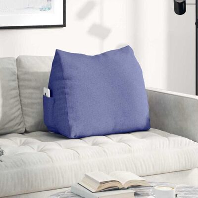 vidaXL Rücken Kissen Jeans blau 60 x 20 x 50 cm Stoff vidaXL Rücken Kissen Jeans blau 60 x 20 x 50 cm Stoff
