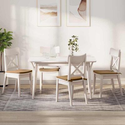 vidaXL Sitzkissen 4 pcs Braun 40 x 40 x 3 cm Samt vidaXL Sitzkissen 4 pcs Braun 40 x 40 x 3 cm Samt