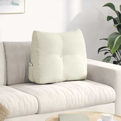 vidaXL Rücken Kissen Creme 60 x 24 x 50 cm Samt vidaXL Rücken Kissen Creme 60 x 24 x 50 cm Samt