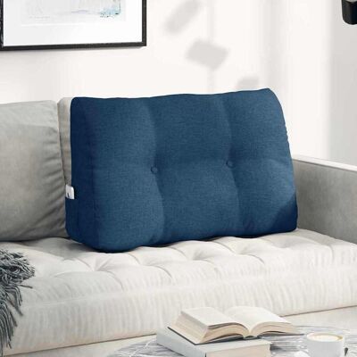 vidaXL Rücken Kissen Blau 80 x 24 x 50 cm Stoff vidaXL Rücken Kissen Blau 80 x 24 x 50 cm Stoff