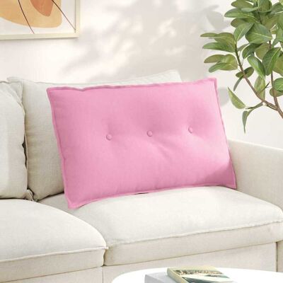 vidaXL Rücken Kissen Rosa 80 x 19 x 50 cm Stoff vidaXL Rücken Kissen Rosa 80 x 19 x 50 cm Stoff