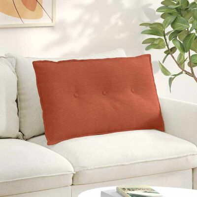 vidaXL Rücken Kissen Rot-Orange 80 x 50 cm Cordstoff vidaXL Rücken Kissen Rot-Orange 80 x 50 cm Cordstoff