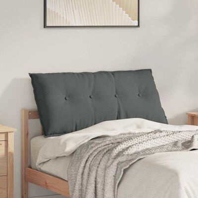 vidaXL Rücken Kissen Dunkelgrau 100 x 19 x 50 cm Stoff vidaXL Rücken Kissen Dunkelgrau 100 x 19 x 50 cm Stoff