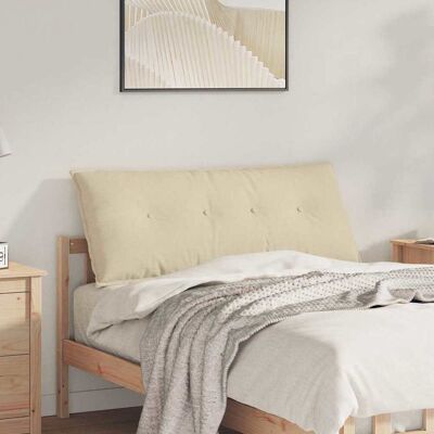 vidaXL Rücken Kissen Creme 120 x 19 x 50 cm Stoff vidaXL Rücken Kissen Creme 120 x 19 x 50 cm Stoff