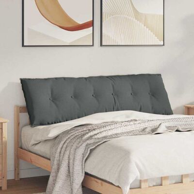 vidaXL Rücken Kissen Dunkelgrau 160 x 19 x 50 cm Stoff vidaXL Rücken Kissen Dunkelgrau 160 x 19 x 50 cm Stoff
