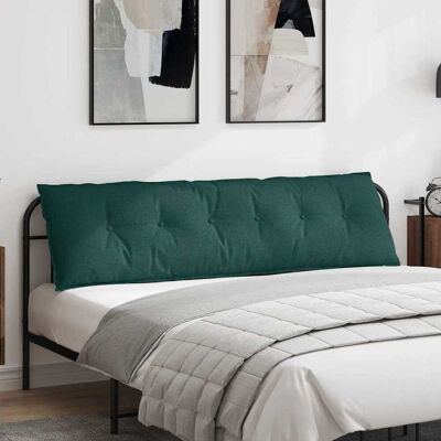 vidaXL Rücken Kissen Dunkelgrün 180 x 19 x 50 cm Stoff vidaXL Rücken Kissen Dunkelgrün 180 x 19 x 50 cm Stoff