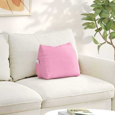 vidaXL Rücken Kissen Rosa 45 x 20 x 35 cm Stoff vidaXL Rücken Kissen Rosa 45 x 20 x 35 cm Stoff