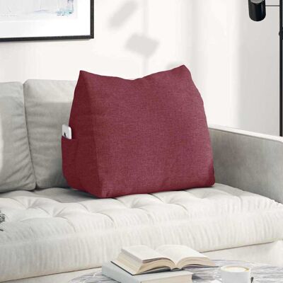 vidaXL Rücken Kissen Weinrot 60 x 20 x 50 cm Stoff vidaXL Rücken Kissen Weinrot 60 x 20 x 50 cm Stoff