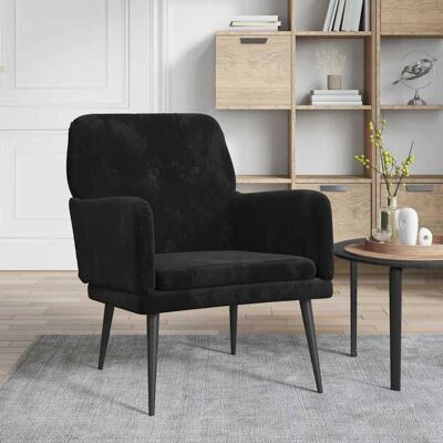 vidaXL Sessel Schwarz Samt vidaXL Sessel Schwarz Samt