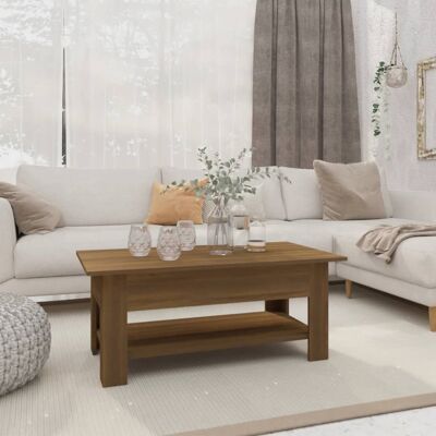 vidaXL Couchtisch Braun Eichen-Optik 102x55x42 cm Holzwerkstoff vidaXL Couchtisch Braun Eichen-Optik 102x55x42 cm Holzwerkstoff
