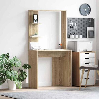 vidaXL Schreibtisch Sonoma-Eiche Holzwerkstoff 78,5 x 37 x 154,5 cm vidaXL Schreibtisch Sonoma-Eiche Holzwerkstoff 78,5 x 37 x 154,5 cm