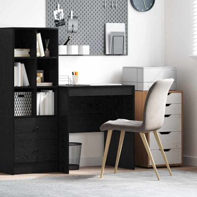 vidaXL Schreibtisch Schwarz Eichen-Optik 70 x 50 x 76 cm vidaXL Schreibtisch Schwarz Eichen-Optik 70 x 50 x 76 cm