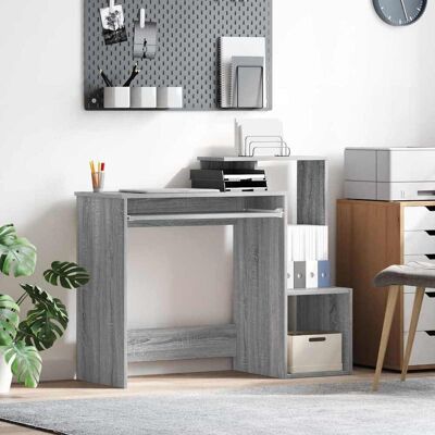 vidaXL Schreibtisch Graues Sonoma 106 x 41 x 88.5 cm Holzwerkstoff vidaXL Schreibtisch Graues Sonoma 106 x 41 x 88.5 cm Holzwerkstoff