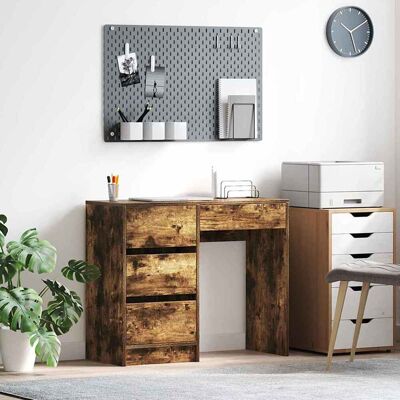 vidaXL Schreibtisch Geräucherte Eiche 90 x 37,5 x 75 cm Holzwerkstoff vidaXL Schreibtisch Geräucherte Eiche 90 x 37,5 x 75 cm Holzwerkstoff