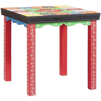 vidaXL Quadratischer Tisch 3 pcs Mehrfarbig vidaXL Quadratischer Tisch 3 pcs Mehrfarbig
