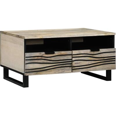 vidaXL Couchtisch Weiß 80 x 54 x 40 cm Holzwerkstoff vidaXL Couchtisch Weiß 80 x 54 x 40 cm Holzwerkstoff