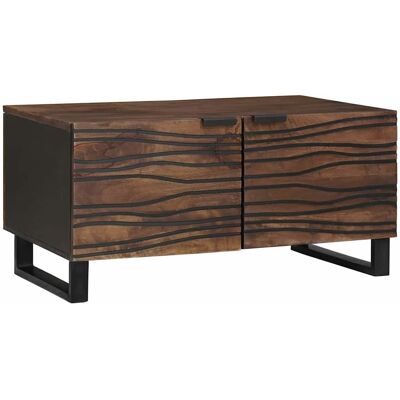 vidaXL Couchtisch Walnuss 80 x 50 x 40 cm Holzwerkstoff vidaXL Couchtisch Walnuss 80 x 50 x 40 cm Holzwerkstoff