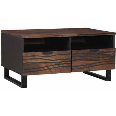 vidaXL Couchtisch Walnuss 80 x 54 x 40 cm Holzwerkstoff vidaXL Couchtisch Walnuss 80 x 54 x 40 cm Holzwerkstoff