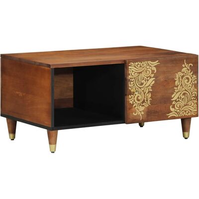 vidaXL Couchtisch Honigbraun 80 x 50 x 40 cm Massivholz Mango vidaXL Couchtisch Honigbraun 80 x 50 x 40 cm Massivholz Mango