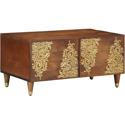vidaXL Couchtisch Honigbraun 80 x 50 x 40 cm Massivholz Mango vidaXL Couchtisch Honigbraun 80 x 50 x 40 cm Massivholz Mango