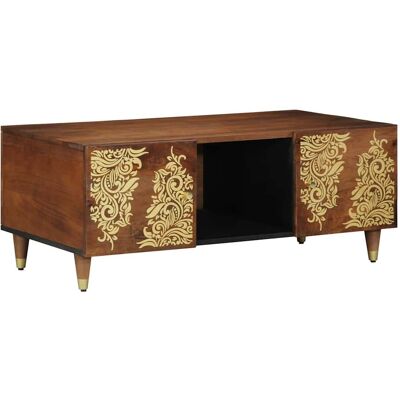 vidaXL Couchtisch Honigbraun 100 x 54 x 40 cm Massivholz Mango vidaXL Couchtisch Honigbraun 100 x 54 x 40 cm Massivholz Mango